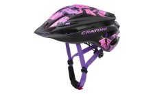 Dětská helma CRATONI Pacer Black/Pink Matt S-M