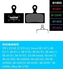 Brzdové destičky Galfer FD452 Shimano